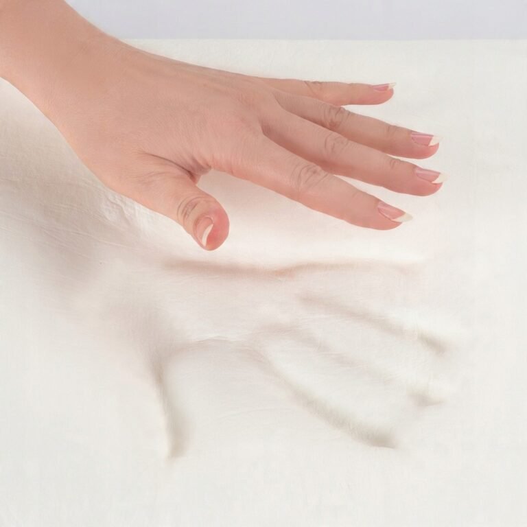 Zdjęcie przedstawiające Ortopedyczna poduszka z pianki memory z pokrowcem Bamboo dla zdrowego snu