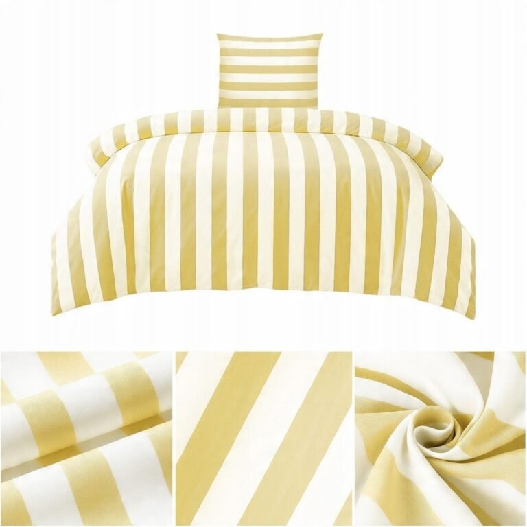 Zdjęcie przedstawiające Żółta pościel 140x200 z dwoma poszewkami 70x80