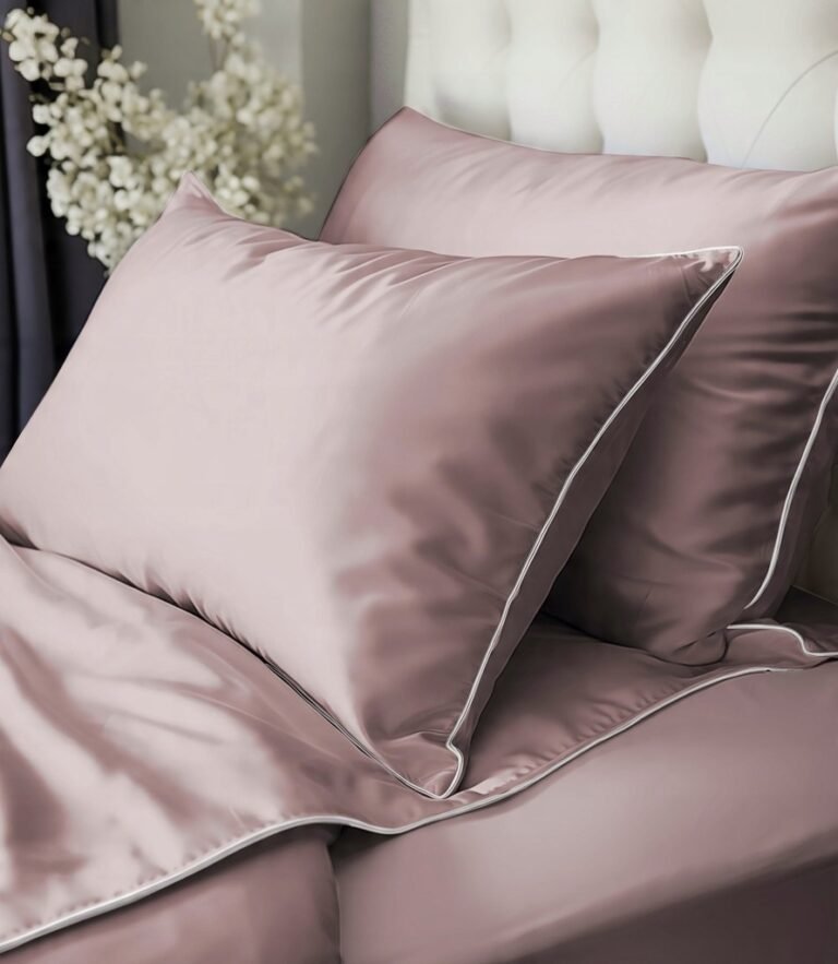 Zdjęcie przedstawiające Komplet pościeli makosatyna bawełniana w kolorze pudrowego różu