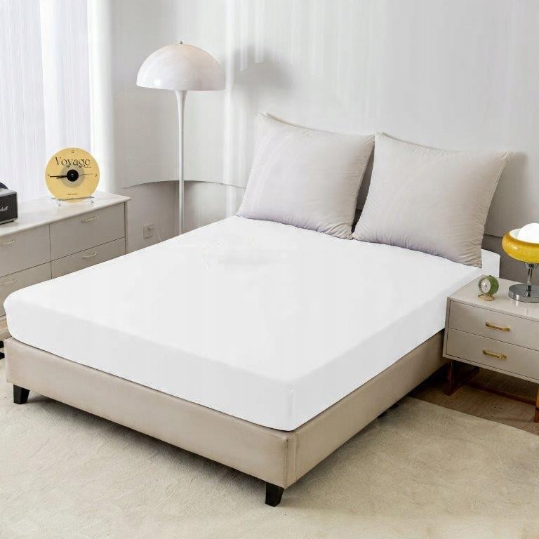 Zdjęcie przedstawiające Prześcieradło satynowe 200x220 cm, gładkie i trwałe