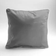 Zdjęcie przedstawiające Elegancka poszewka makosatynowa szara 40x40 cm, miękka bawełna