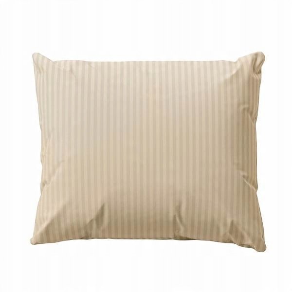 Zdjęcie przedstawiające Beżowa pościel z bawełny egipskiej w elegancki wzór pasków