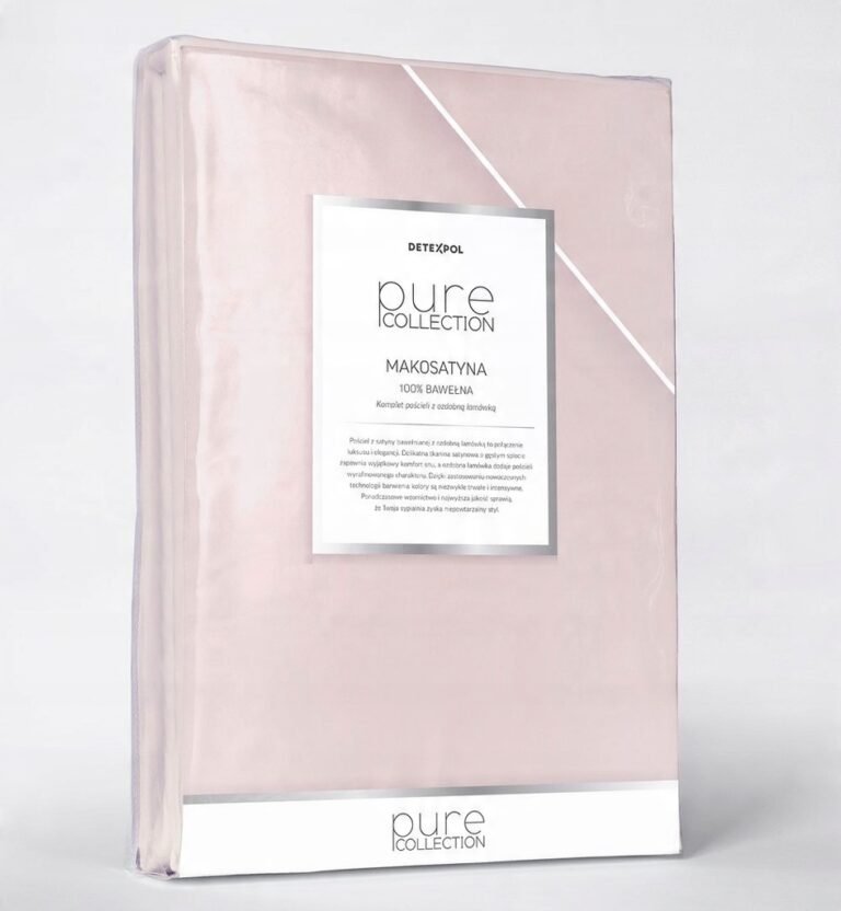 Zdjęcie przedstawiające Komplet pościeli 100% bawełna różowy, elegancka lamówka