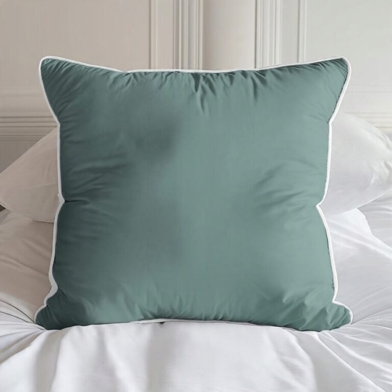 Zdjęcie przedstawiające Luksusowa pościel bawełniana w kolorze miętowym