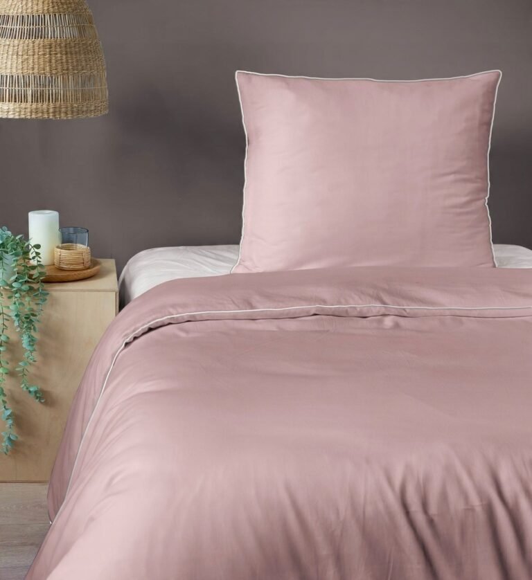 Zdjęcie przedstawiające Pościel makosatyna pudrowy róż, miękka i gładka